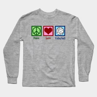 Peace Love Volleyball Long Sleeve T-Shirt